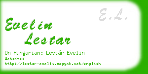 evelin lestar business card
